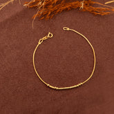 14K Gold Morse Code Bracelet with Custom Message