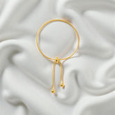 Gold Sliding Bracelet – Minimalist Adjustable Jewelry