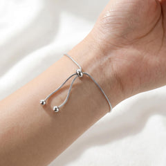 Gold Sliding Bracelet – Minimalist Adjustable Jewelry