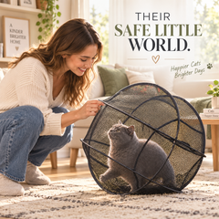 🔥New Portable 360° Cat Playpen – Their Safe Little Space Anywhere