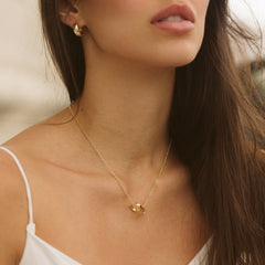 14K Gold Filled Pendant Necklace for Women, Dainty Layered Necklace