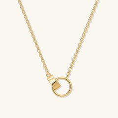 14K Gold Filled Pendant Necklace for Women, Dainty Layered Necklace
