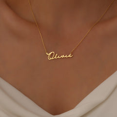 Personalized Name Necklace with Birthstones