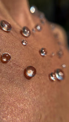 Dew Drop Necklace Invisible Thread Floating Water Drop Ethereal Bridal Jewelry