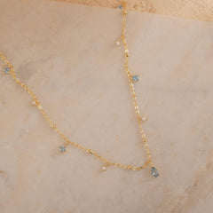 Sterling Silver Birthstone Teardrop Pendant Necklace