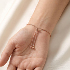 Gold Sliding Bracelet – Minimalist Adjustable Jewelry